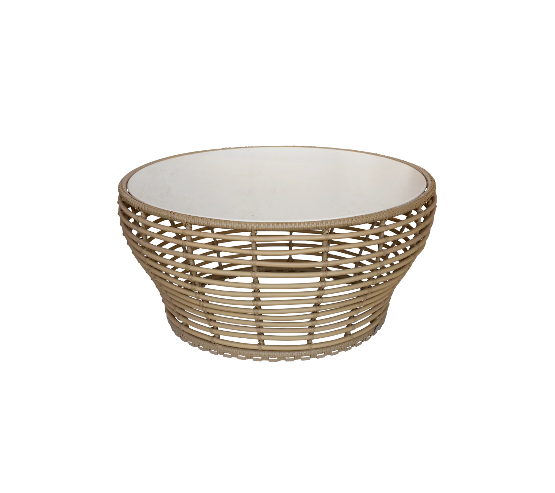 Basket coffee table, large