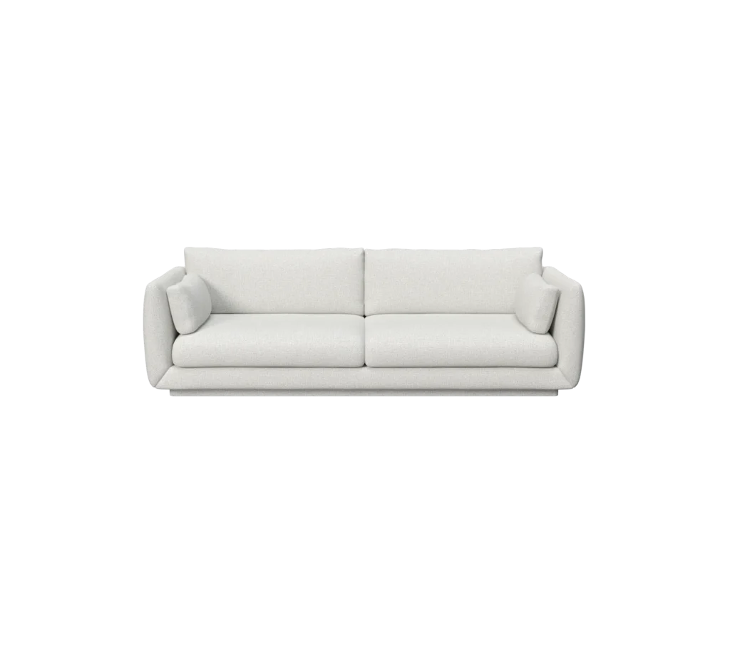 Bloom 3-seater sofa w/plinth