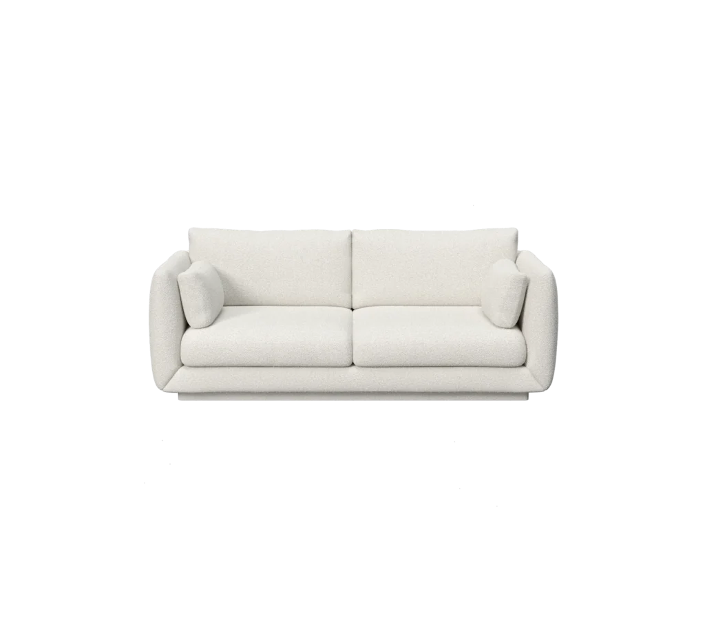 Bloom 2-seater sofa w/plinth