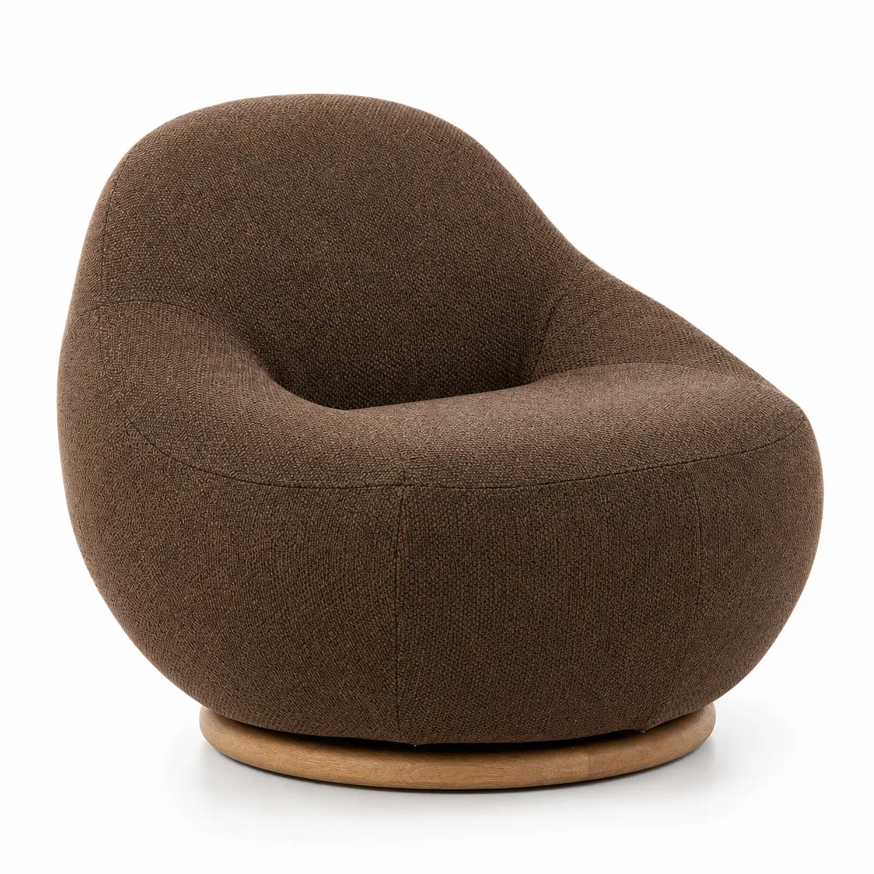 Gem lounge chair w/teak swivel