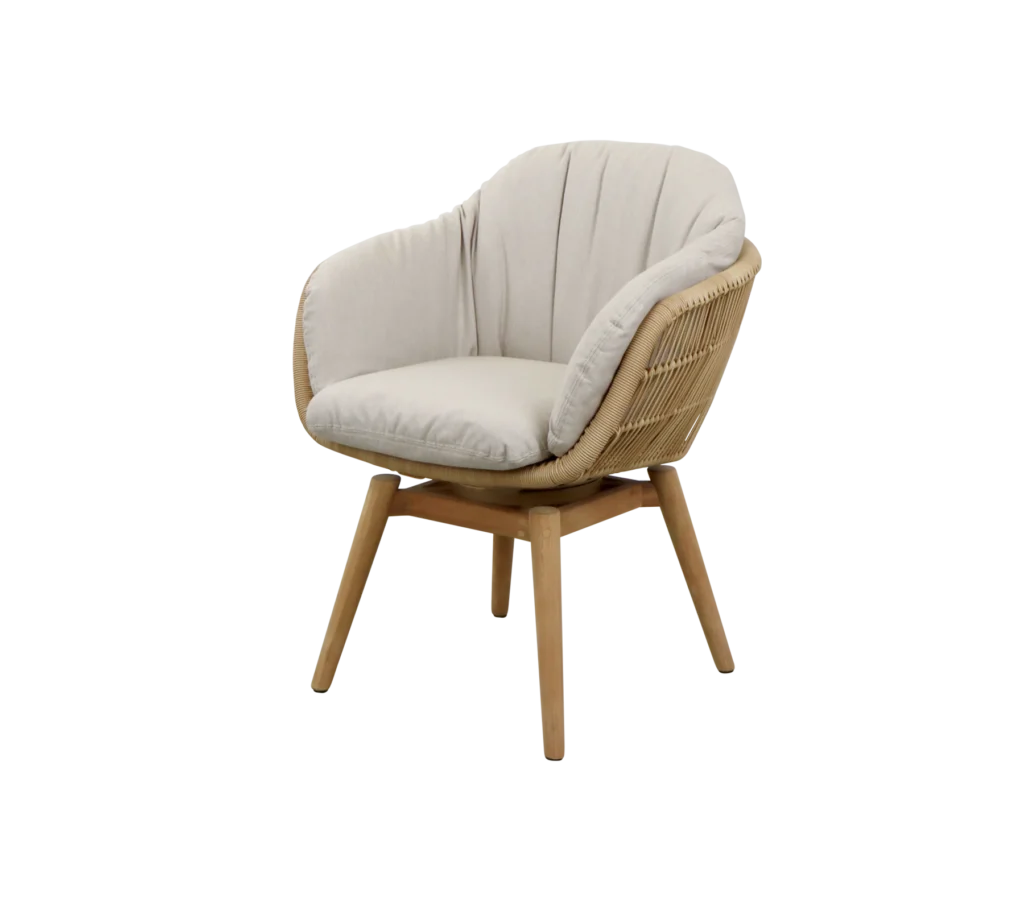Stay chair w/teak swivel