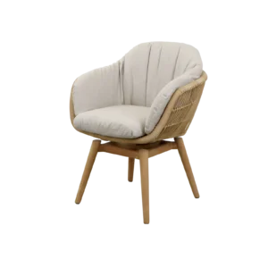 Stay chair w/teak swivel